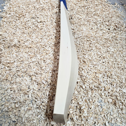 WDA Willow Toap Cricket Bat SH - 2lb 10oz (1197g), 15 Grains, 39mm Edges, 28mm Semi Round Toe, 107mm Width, Semi Oval Handle
