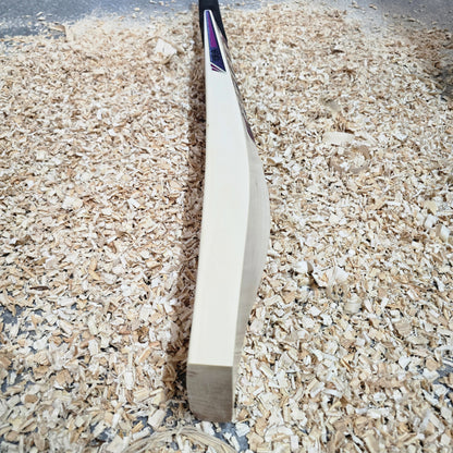 WDA Willow Bandookha Cricket Bat SH - 2lb 11oz, 13 Grains, 39mm Edges, 30mm Semi Round Toe, 106mm Width Semi Oval Handle