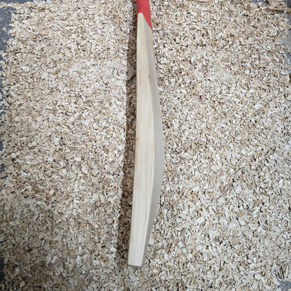 WDA Willow Toap Cricket Bat SH - 2lb 10oz (1224g), 15 Grains, 37mm Edges, 27mm flat toe, 107mm width, Semi oval handle