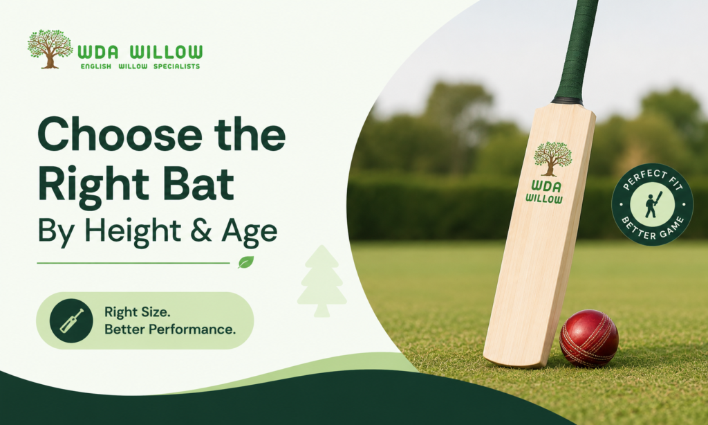 How to Choose the Right Cricket Bat According to Height & Age | WDA Willow