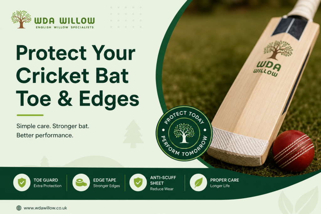 How to Protect Your Cricket Bat Toe and Edges
